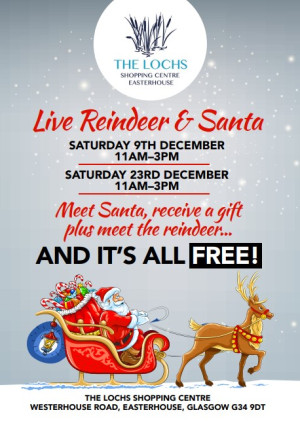 Meet Santa & his reindeer at The Lochs this December
