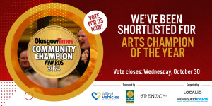 Vote for us in the Glasgow Times Community Champion Awards!