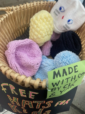 Free baby & children’s hats available at the Platform Cafe Bar